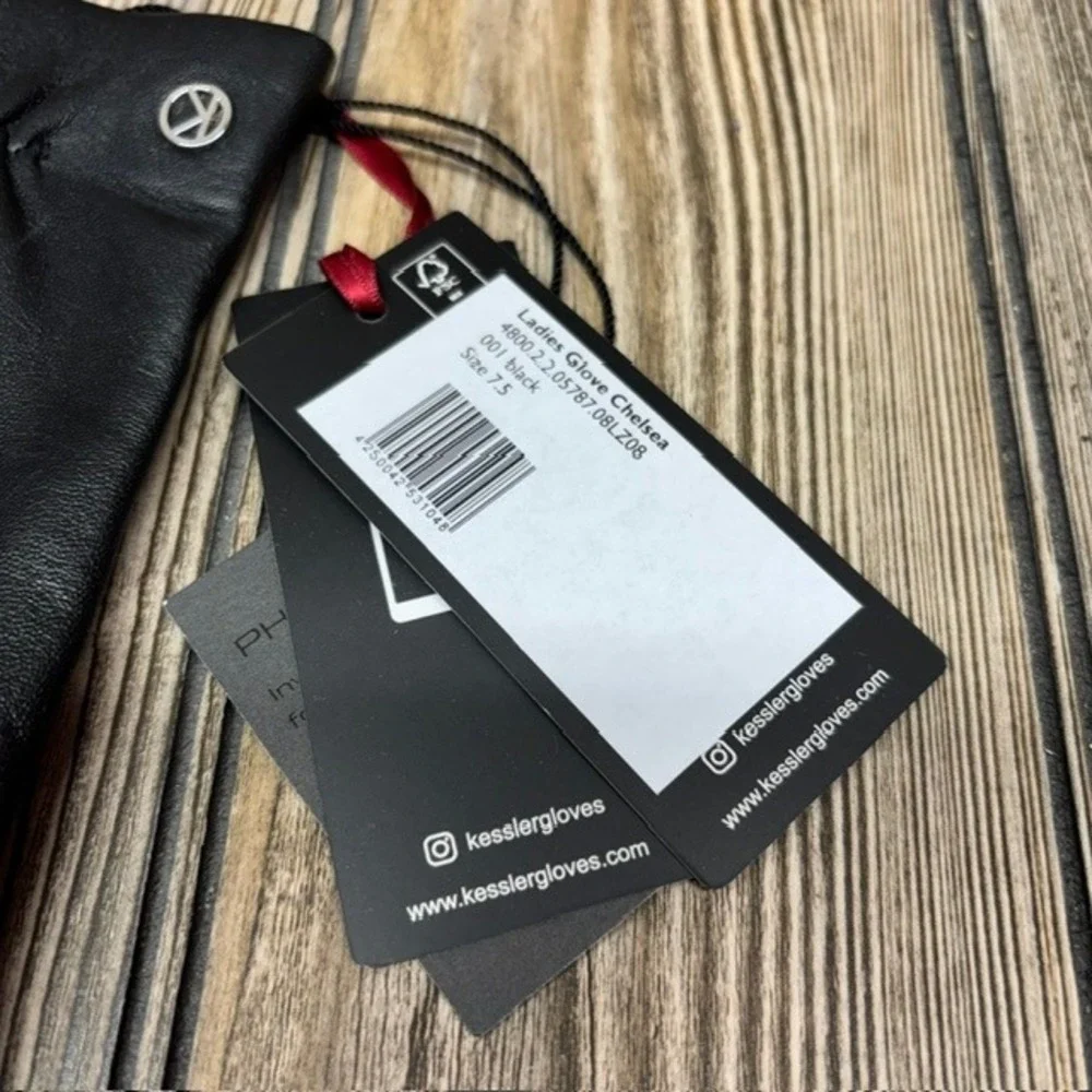 Kessler Women`s Premium Lamb Leather Touchscreen Gloves Style Chelsea